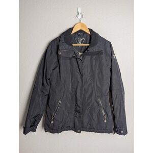 Killtec Jacket Womens 8 Black Rain Coat Lined Waterproof Zipped Pockets Short